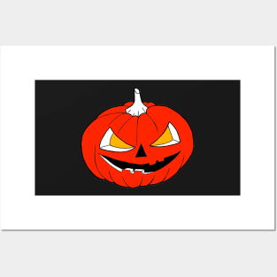 Pumpkin head Posters and Art